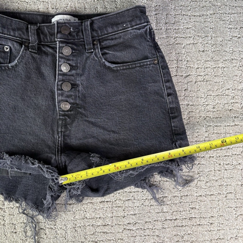 Abercrombie & Fitch The Mom Short High Rise Denim Shorts Curve Love Size 25/0 - Picture 6 of 8